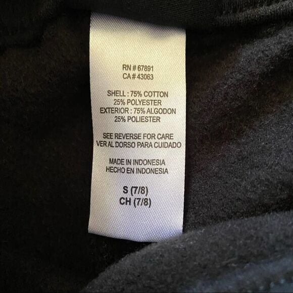 ADIDAS Girl’s Cotton Fleece Sweatpants Black Pink Size S(7/8) New! - Picture 8 of 8